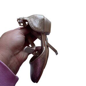 Disney Princess Gold Glitter Mary Jane Dress Shoes Toddler Size 9